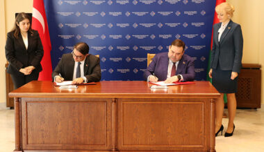 Güçlü Cem Işık and Yevgeny Shestakov. Photo courtesy of the Ministry of Foreign Affairs of Belarus