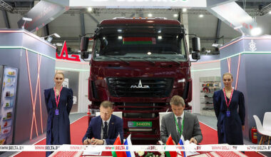 Belarusian MAZ signs agreements with Russian electronics manufacturer