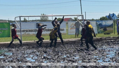 Belarusian peat football tournament kicks off in Pukhovichi District