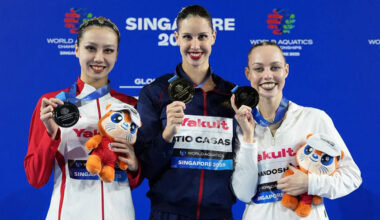 Belarus’ Khandoshka wins second medal at World Aquatics Championships in Singapore