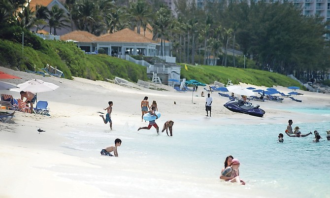Cabbage Beach on Paradise Island.
