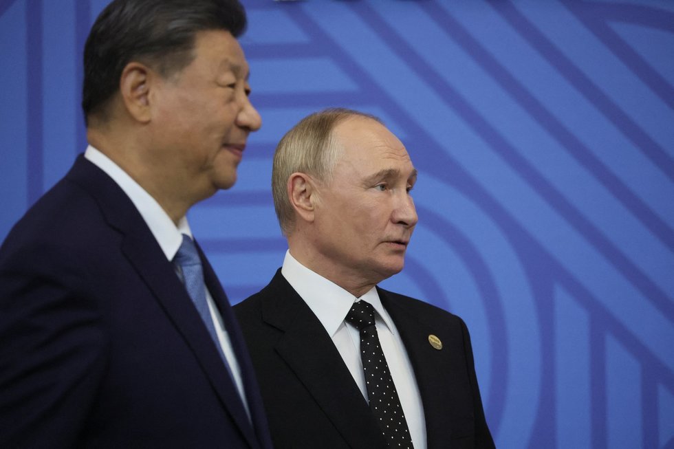Xi Jinpingas ir Vladimiras Putinas (nuotr. SCANPIX)