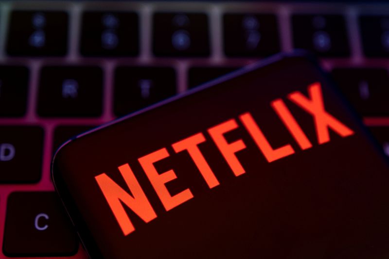 Wall St futures edge up as optimism over economy offsets Netflix's fall