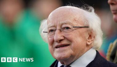 Irish president's portrait 'vanishes at City Hall'