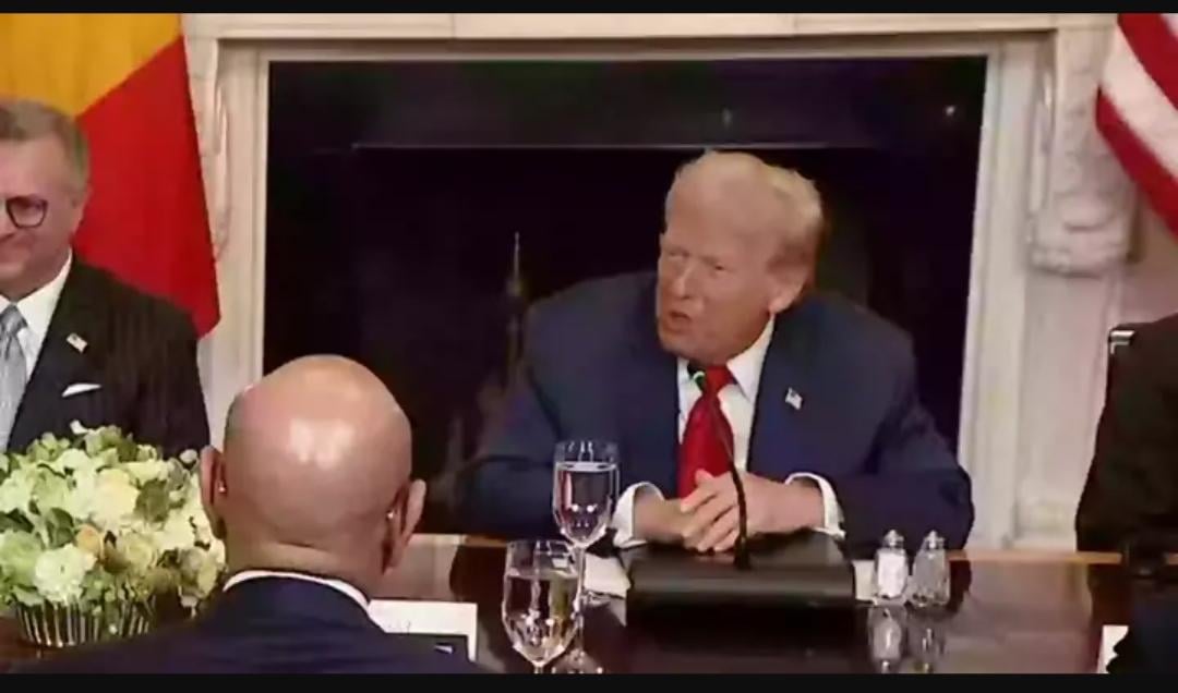 People ‘embarrassed’ after Trump makes ‘idiotic’ comment about Liberian president’s English in painfully awkward moment