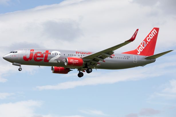 Stock image of a Jet2 plane