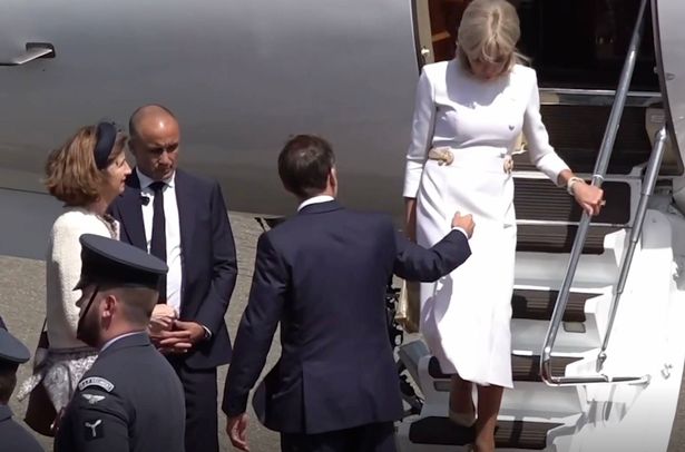 Brigitte Macron refused her husband's hand