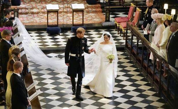 Meghan wore Givenchy on her wedding day, designed by Clare Waight Keller