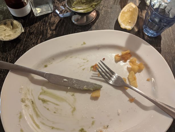 The quality of the fish supper wasn't bad at all