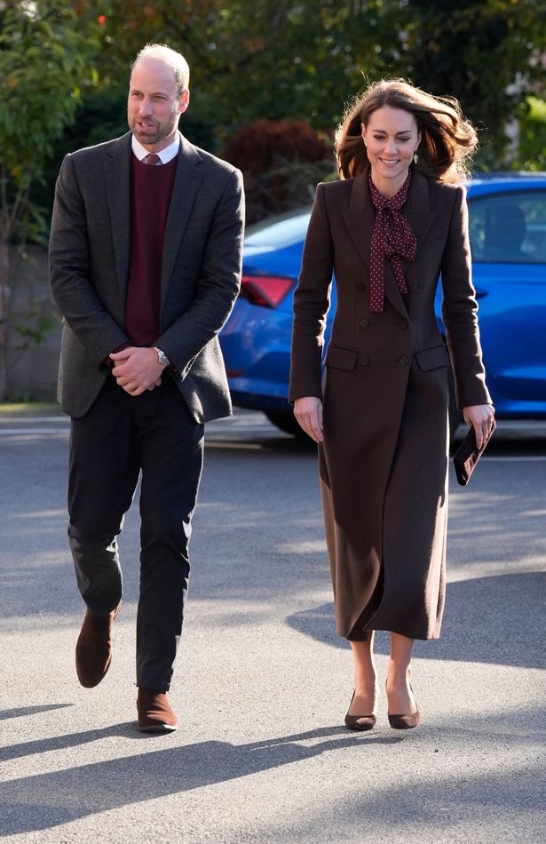 The Prince and Princess of Wales arrive for a visit to Southport Community Centre to meet the families of those caught up in the Southport knife attack earlier this year. 