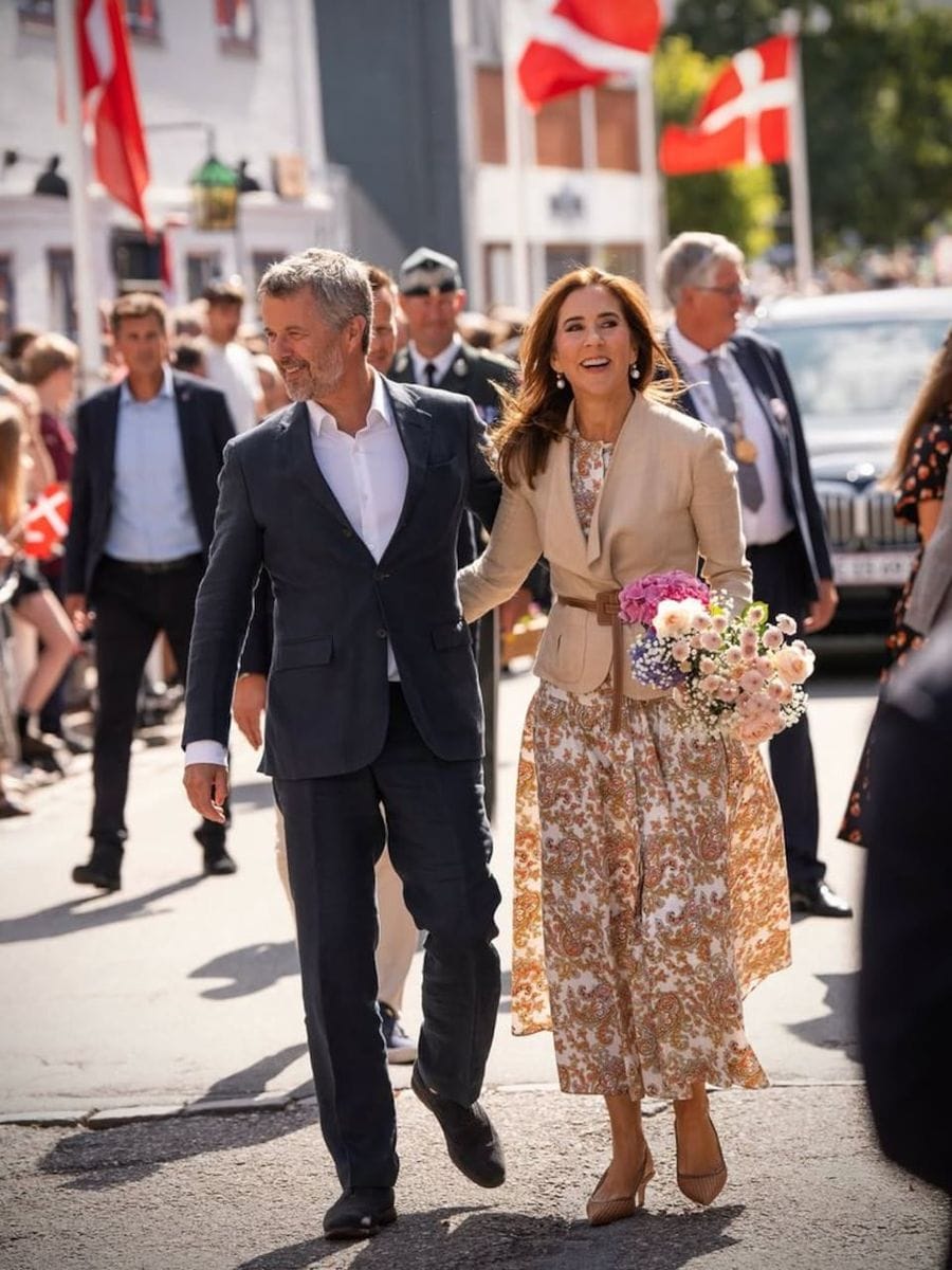 Frederik and Mary of Denmark receive warm welcome in Gråsten
