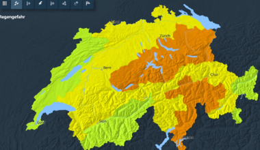 Regenwalze steuert auf die Schweiz – erhebliche Gefahr