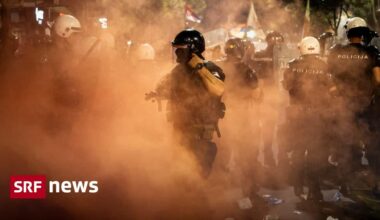 Weiterhin Massenproteste in Serbien: Erstmals auch mir Gewalt