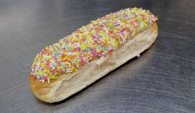 Only in the UK would people find it acceptable to put icing and sprinkles on a hot dog bun then have the nerve to call it a cake
