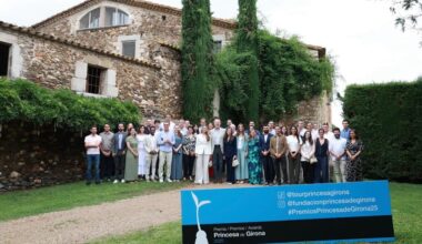 Spanish Royal at an event for the Princess of Girona Foundation
