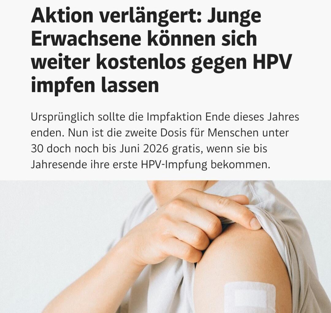 Mädis und Bubis, geht euch Impfen.