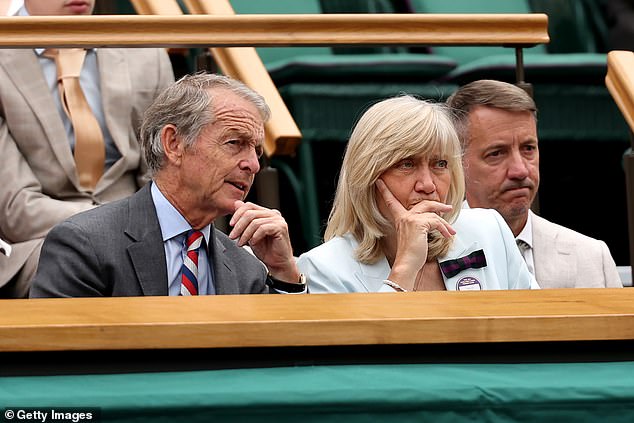 Deborah Jevans, Chair of the AELTC and Mark Precious