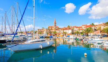 Three British men have appeared in court in Croatia charged with the gang rape of a local woman at a popular holiday resort