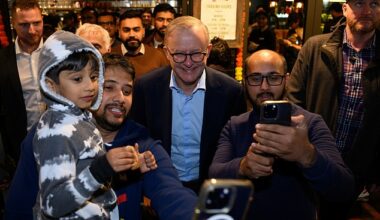Australia's record immigration has been likened to a Ponzi scheme as a new report reveals international students are worsening the housing crisis (pictured is Prime Minister Anthony Albanese in Parramatta in western Sydney)