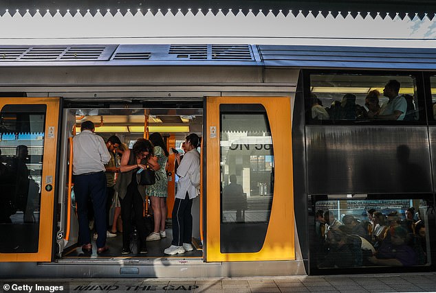 A new Reserve Bank report has noted international student numbers were still at record highs, and putting pressure on the housing market during a time of high construction costs (pictured are Sydney commuters at Central Station)