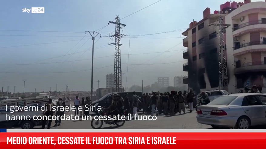 Medio Oriente, cessate il fuoco tra Siria e Israele | Video Sky - Sky TG24