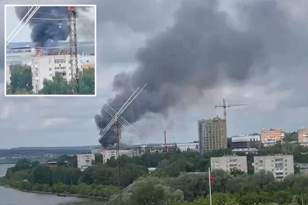 Ukrainian drone hits weapons plant 800 miles deep in Russia