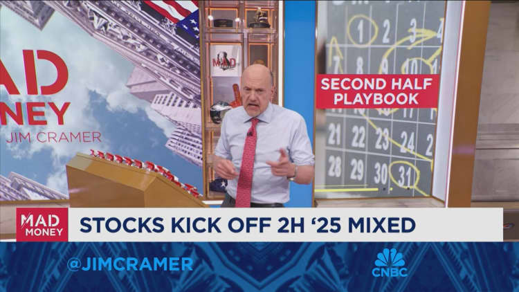 Jim Cramer: If this rally continues, stocks that sat out first half will run while winners cool off