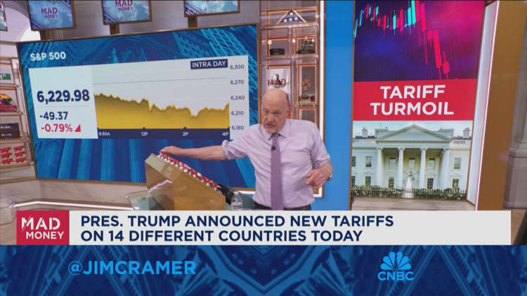 I would have expected a bigger decline on the tariff news, says Jim Cramer