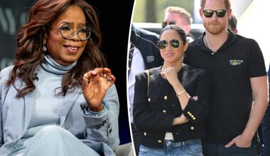 Oprah Winfrey pokes fun at Meghan Markle and Prince Harry's Sussex last name