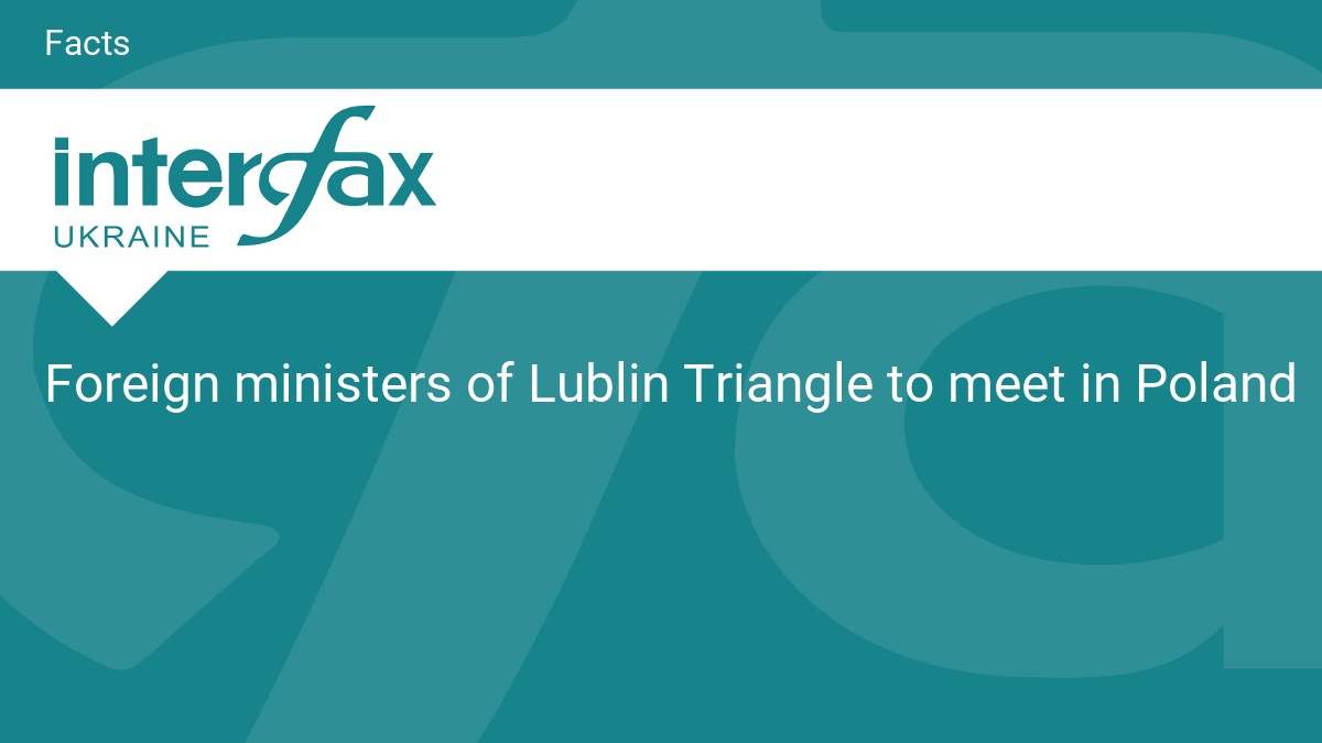 Foreign ministers of Lublin Triangle to meet in Poland