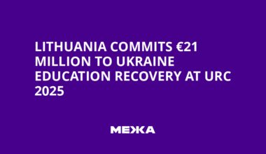 Lithuania Commits €21 Million to Ukraine Education Recovery at URC 2025