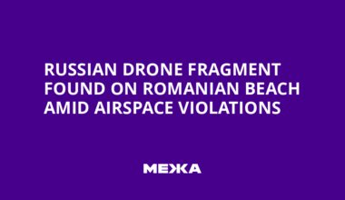 Russian Drone Fragment Found on Romanian Beach Amid Airspace Violations
