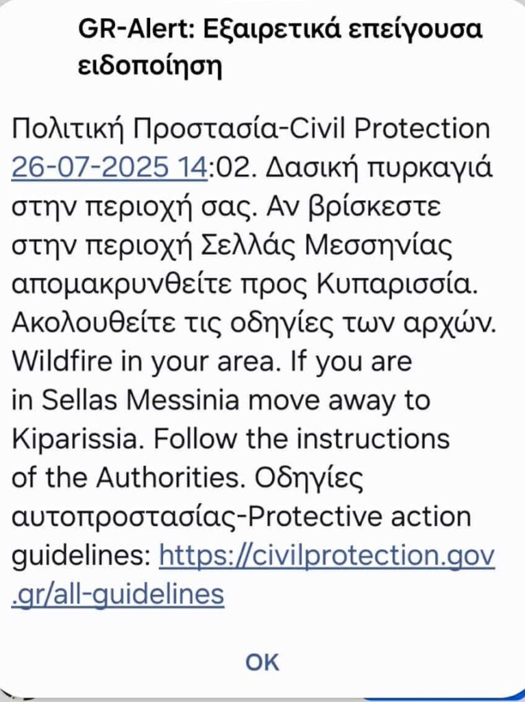 Μεσσηνία: Νέα αναζωπύρωση στην Πολυθέα Τριφυλίας  – Μαίνεται η φωτιά (βίντεο)
