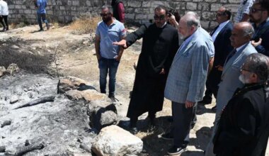 Police: Claims Israelis set fire to Taybeh church completely false