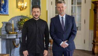 Zelenskyy meets with Danish king to discuss defense and more