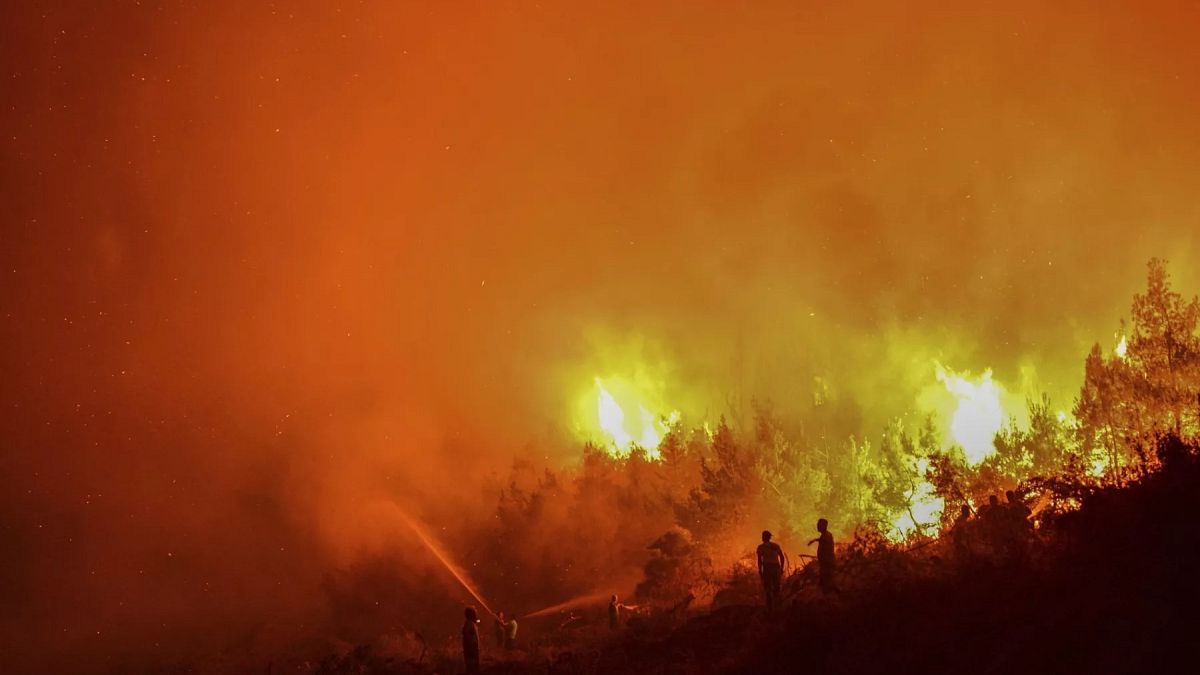 Firefighters in Cyprus battle huge wildfires that forced evacuation of four villages