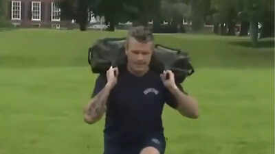 Viral video: Lara Trump and Pete Hegseth seem exhausted as they train with U.S. soldiers