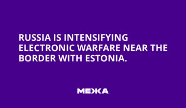 Russia is intensifying electronic warfare near the border with Estonia.