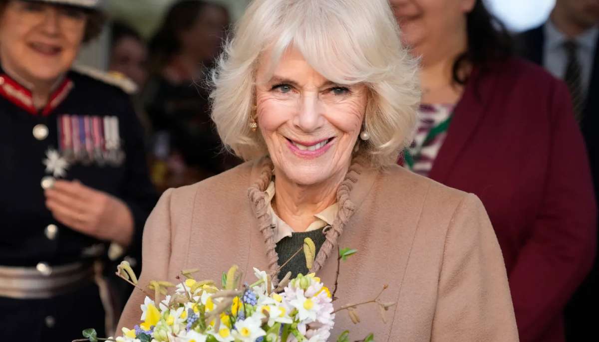 Queen Camilla visits the Wellington Barn for the 50th anniversary of the Wiltshire Community Foundation