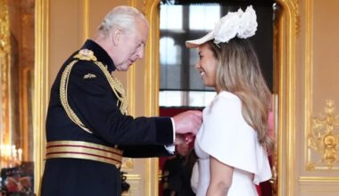 King Charles awards X-Factor legend at Windsor Castle