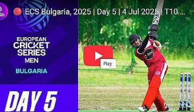 Live Streaming ECS Bulgaria 2025 – Day 5 T10 Cricket | 4 Jul