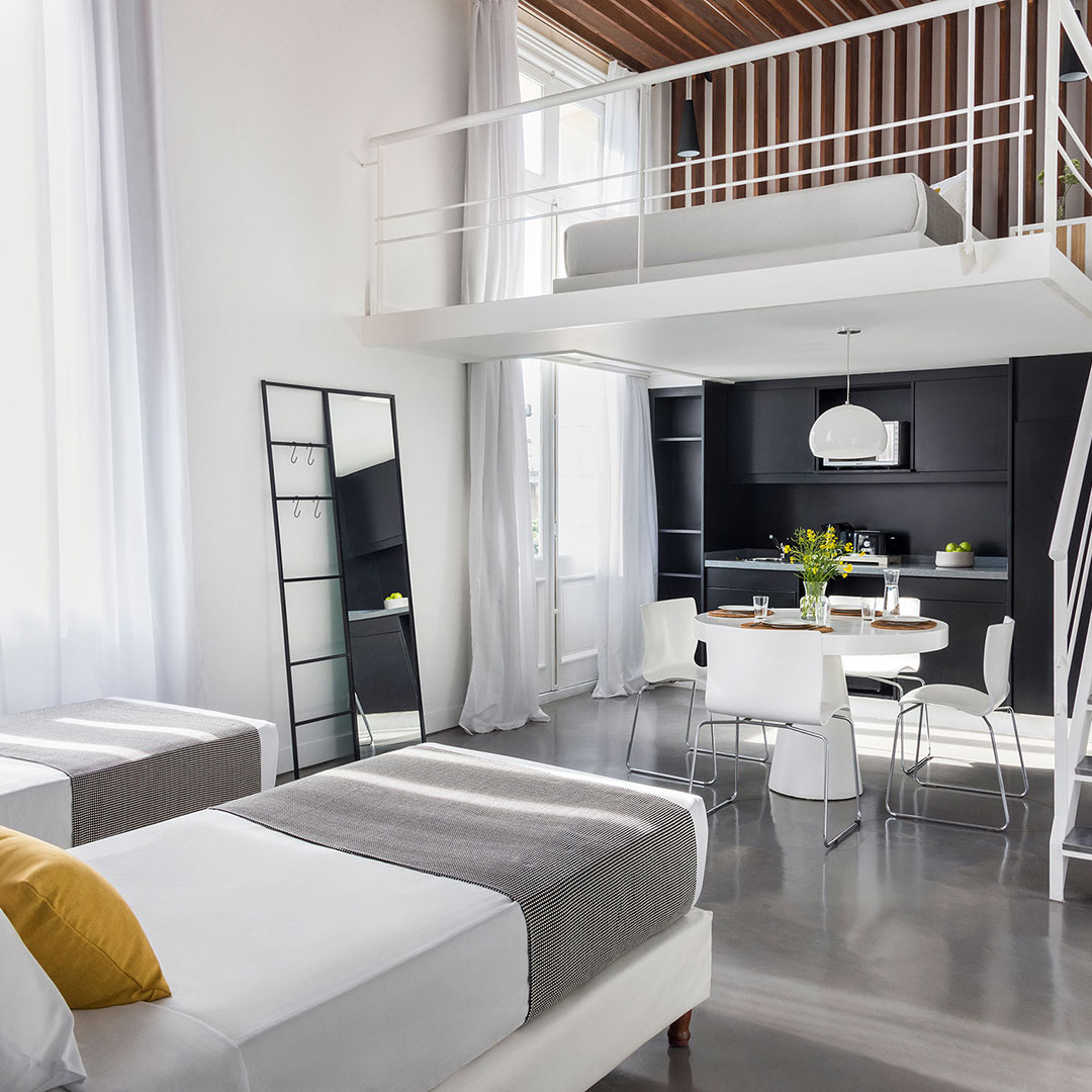 The modern aesthetic at HTL Hoteles is the canvas. The real experience is painted with the personalized, human-centric service that drives their strategy. — Photo by Shiji