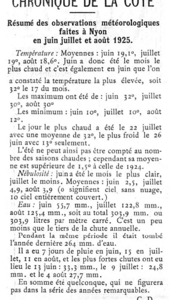 Summer in Nyon (VD) in 1925