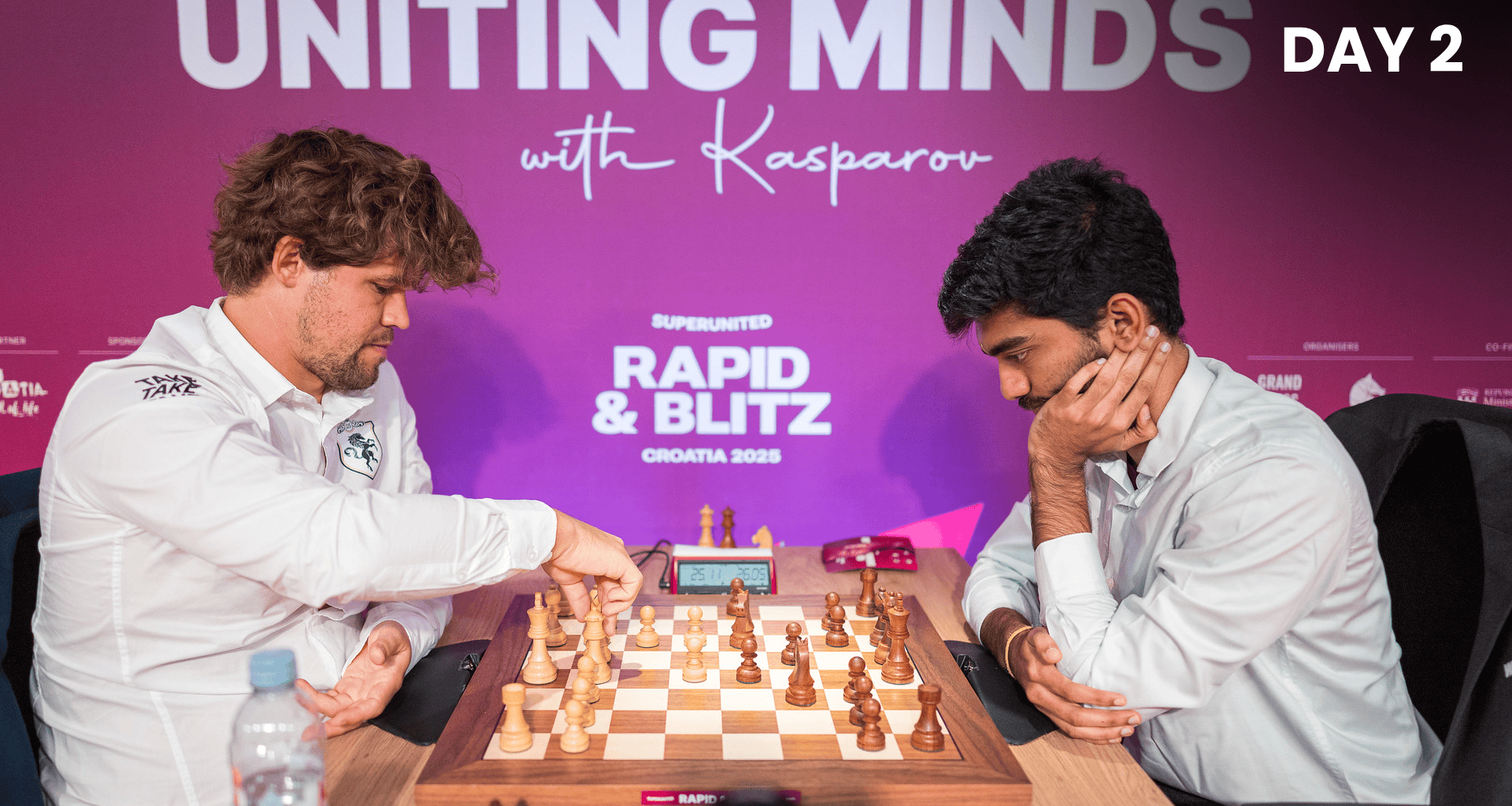 Gukesh Stuns Carlsen Again: Croatia Rapid & Blitz Day 2