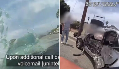 Dramatic new bodycam and dashcam videos show deadly crash involving Los Angeles Police Department cruiser in Sun Valley
