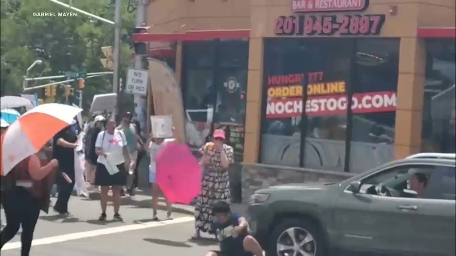 Several injured after driver plows through crowd of anti-ICE protesters in Fairview, New Jersey