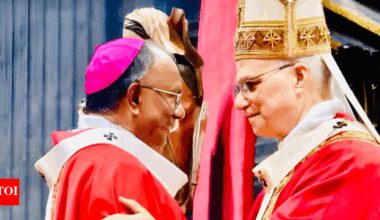 Archbishop Udumala Bala receives Pallium from pope Leo XIV at Vatican ceremony | Visakhapatnam News