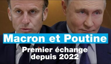 Macron reprend le dialogue avec Poutine pour la première fois depuis 2022 • FRANCE 24
