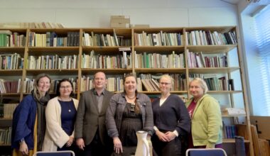 Board members of the Language Museum and researchers from the Section for Baltic Sutudies.