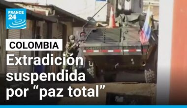 Gobierno de Colombia suspende extradiciones para líderes armados acogidos a la "paz total"